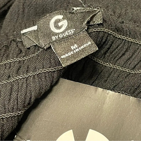 G BY GUESS Wylie Strapless‎ Wrap Dress in Jet Black - Picture 3 of 6